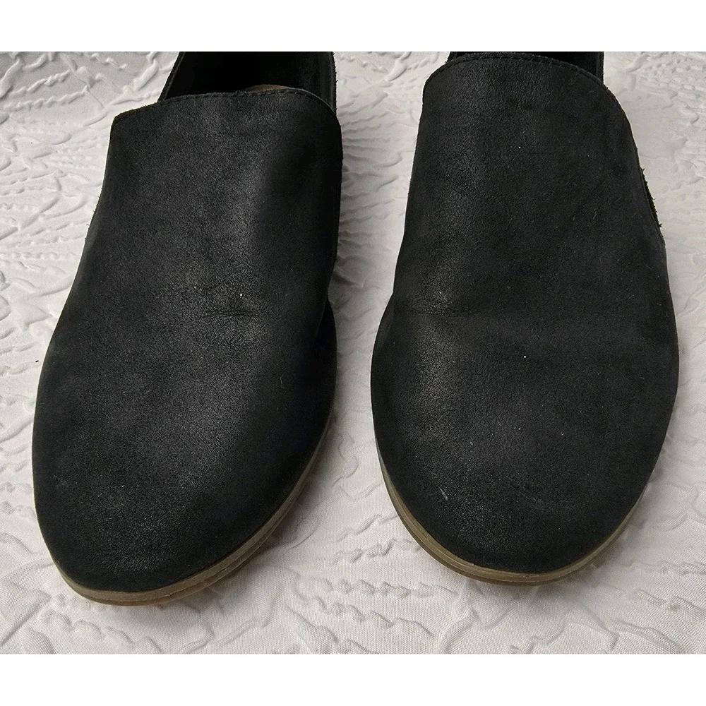Lucky Brand Women's Black Leather‎ Loafers Flats Size 9/9.5